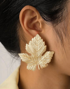 Gold Leaf Earrings